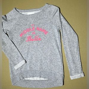 Label of Graded Goods L.O.G.G. Girls sweatshirt, grey, size 8-10Y